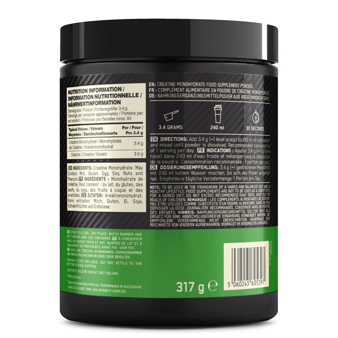 Creatine Powder Micronized 316Gr Optimum Nutrition